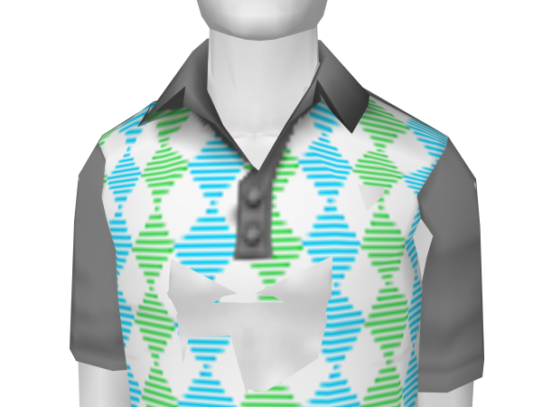 Avatar Striped Argyle Polo