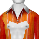Avatar Tangerine Stripe Button-up Shirt