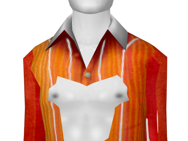 Avatar Tangerine Stripe Button-up Shirt