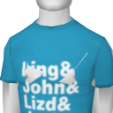 Avatar Ling & John & Lizd & Joshm. Blue T-Shirt