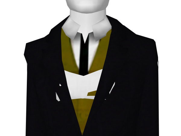 Avatar Black Suit with Creame Brown Vest