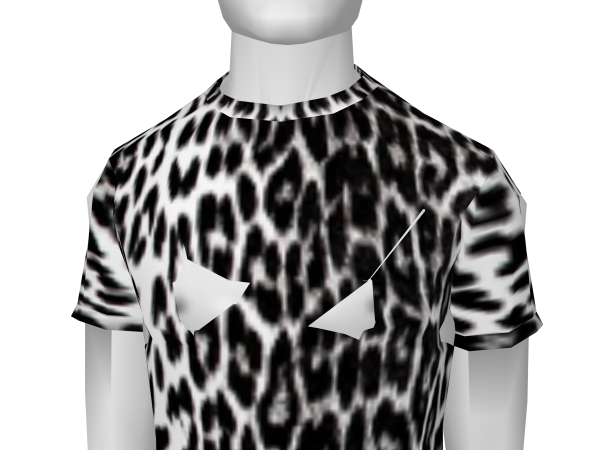 Avatar Black Leopard Print Tee