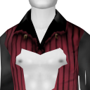Avatar Maroon vest on black silk