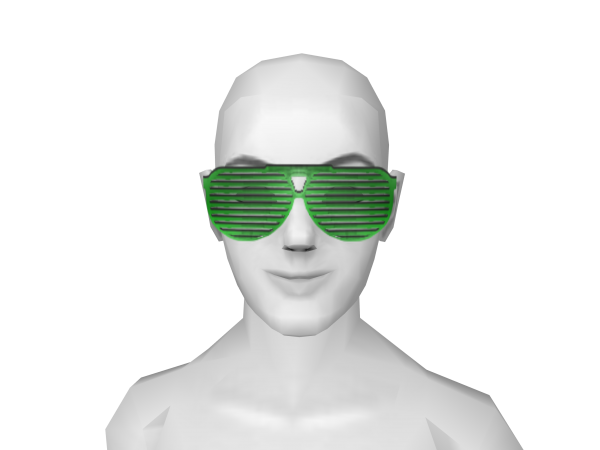 Avatar Retro Green Shudder Glasses