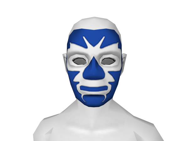Avatar Blue White Lucha Libre Mask