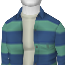 Avatar BlueTeal Loose Stripe Shirt