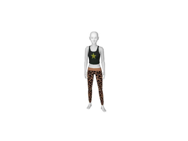 Avatar Large waistband leopard leggings