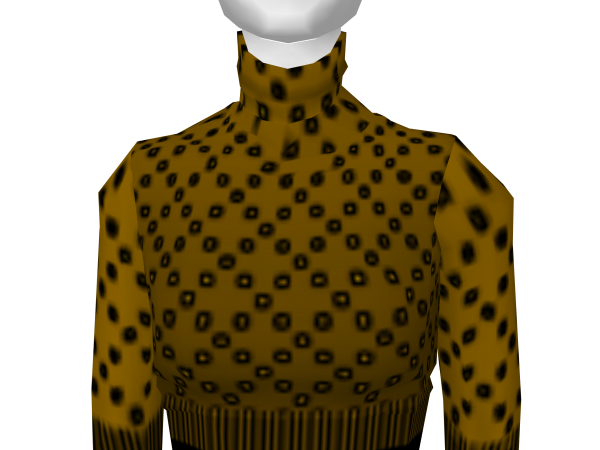 Avatar Gold crop turtleneck