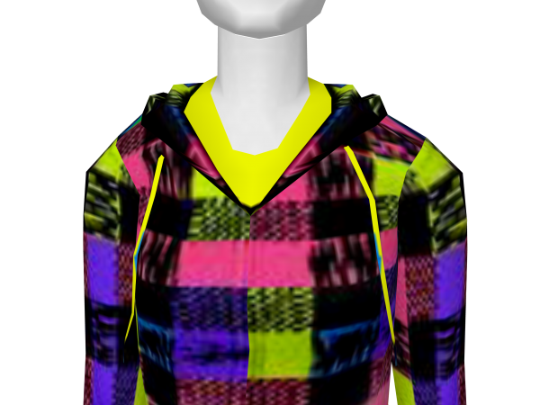 Avatar Neon checkered hoodie