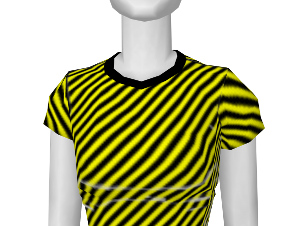 Avatar Yellow & black stripe warning tee