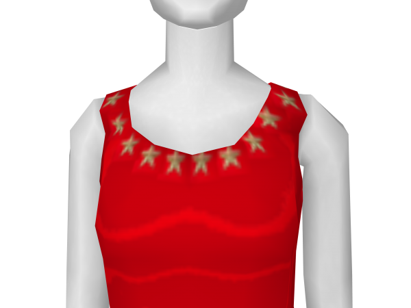 Avatar Red stars dress