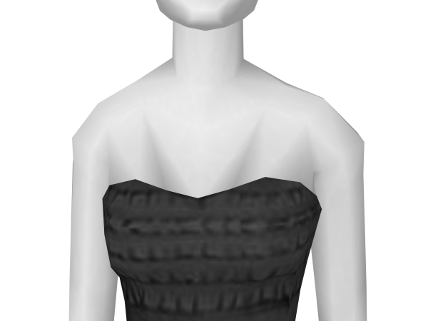Avatar Belted black strapless dress