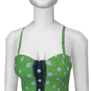 Avatar Green polka dot halter