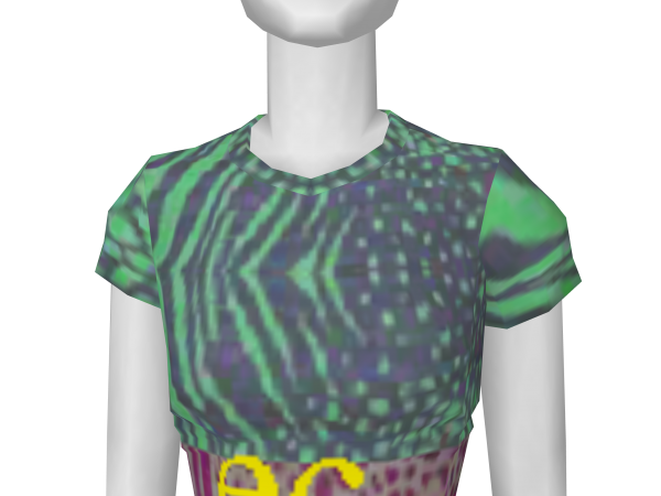 Avatar Green animal print tee