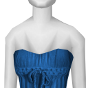 Avatar Blue silk w ribbon dress