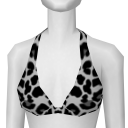 Avatar Gray leopard print bikini top