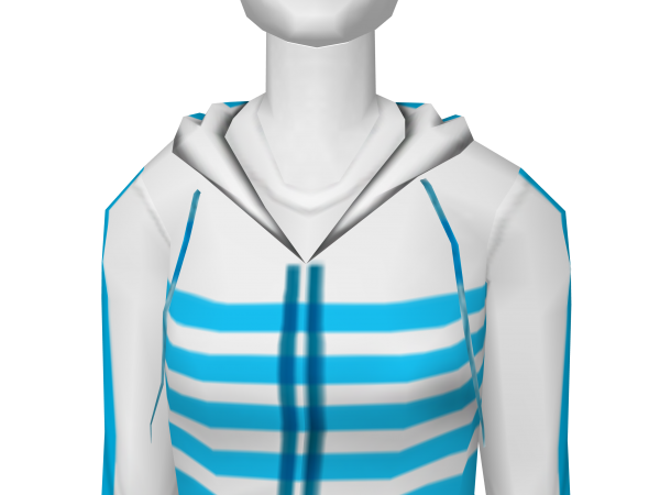 Avatar Sporty striped blue hoodie