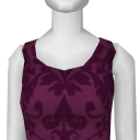 Avatar Dark purple patterned dress