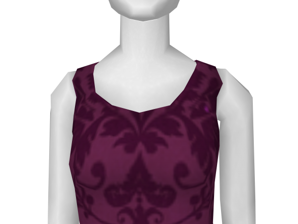 Avatar Dark purple patterned dress