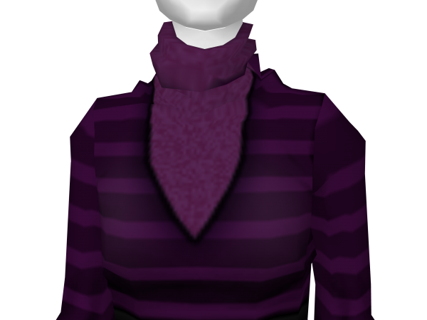 Avatar Purple striped turtleneck dress