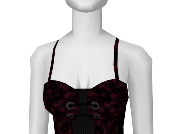 Avatar Red laced bustier