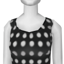 Avatar Black and white polka dot dress