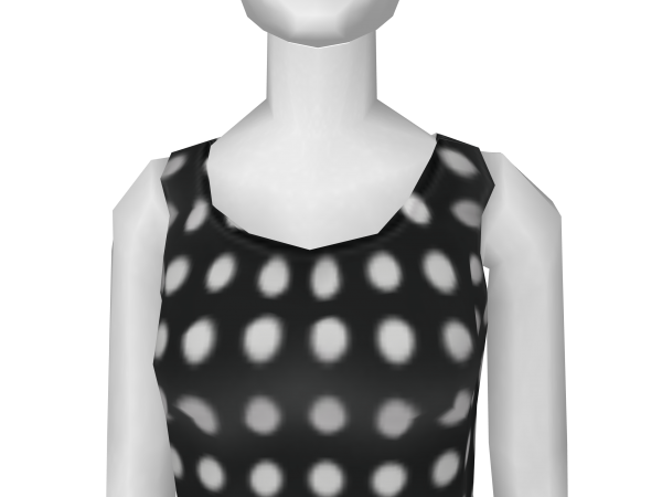 Avatar Black and white polka dot dress