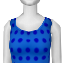 Avatar Blue polka dot dress