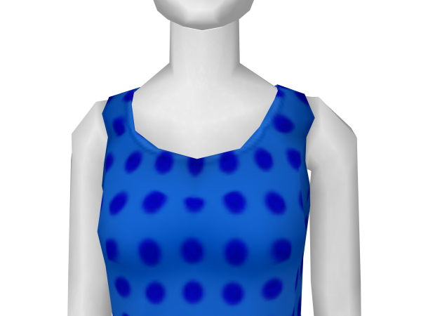 Avatar Blue polka dot dress