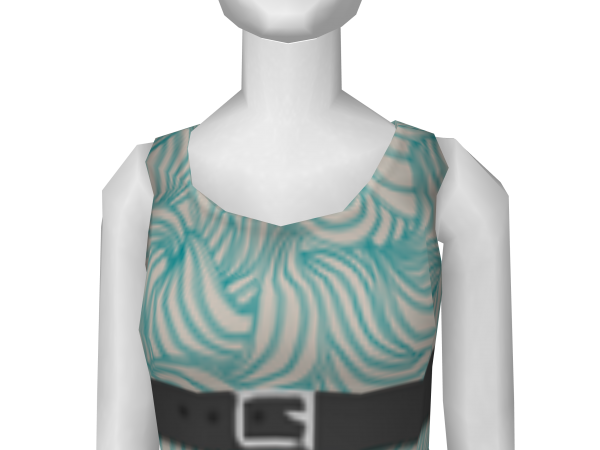 Avatar 70s gray belted tank dress