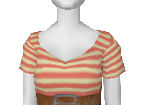 Avatar Glance striped shirt and skirt