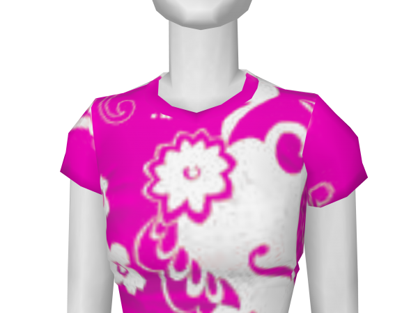 Avatar White and pink floral tee