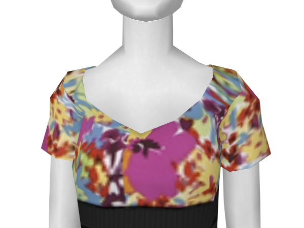 Avatar Flower high-wasted dress