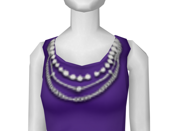 Avatar Purple pearled dress