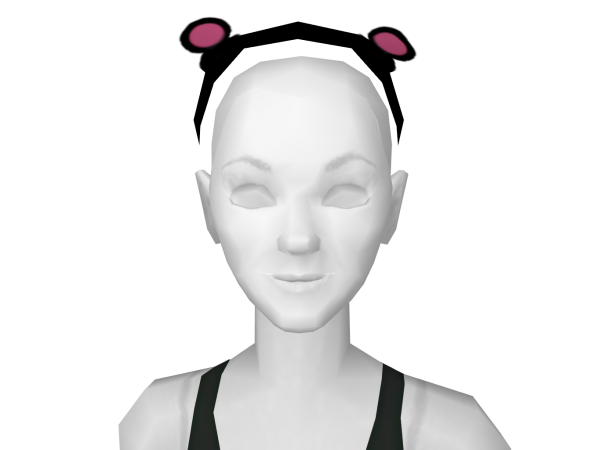 Avatar Black&pink chipmunk ears