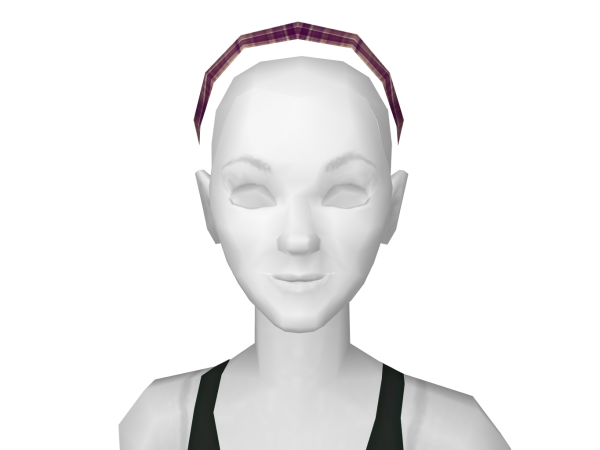 Avatar Purple plaid headband