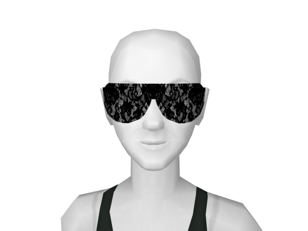 Avatar Black lace glasses