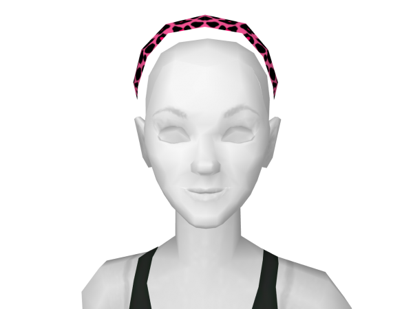 Avatar Pink on pink leopard print headband