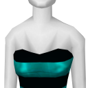 Avatar Turquoise strapless dress