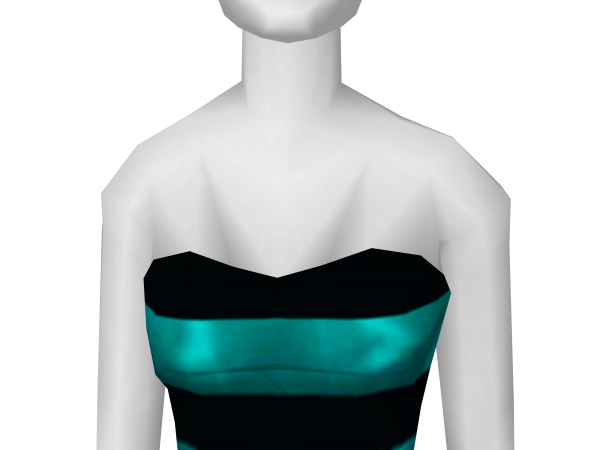 Avatar Turquoise strapless dress