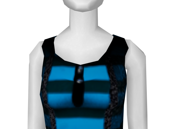 Avatar Black and blue striped glitter dress