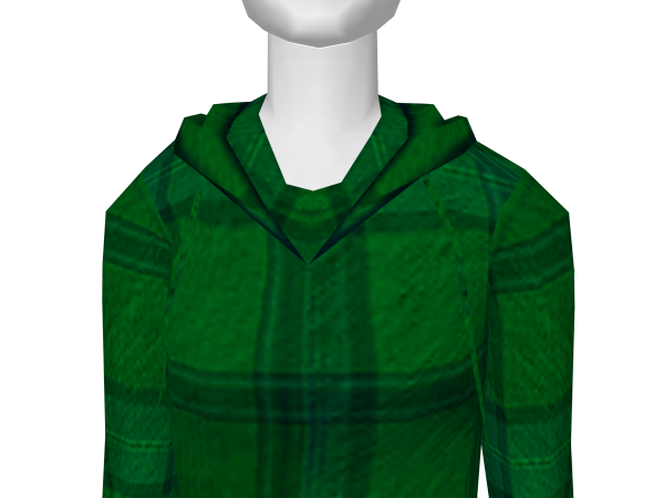 Avatar Green plaid hoodie