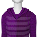 Avatar Purple striped hoodie