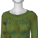 Avatar Green dotted dress