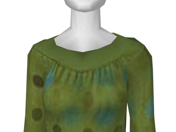 Avatar Green dotted dress