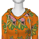 Avatar Orange floral hoodie