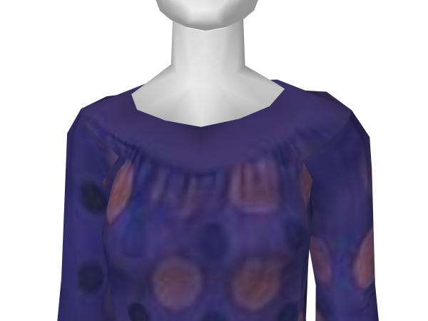 Avatar Purple dotted dress