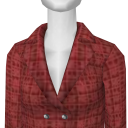 Avatar Checkered red trench coat