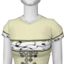 Avatar Beige glitter shirt
