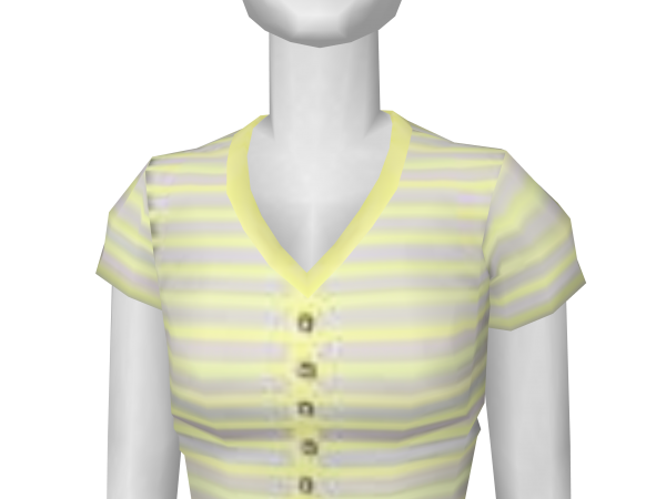 Avatar Striped yellow button up
